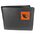 Oregon St. Beavers Leather Bi-fold Wallet Packaged in Gift Box